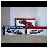 3 Ertl Collectible WIX Racing Car & Trailer Sets