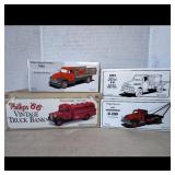 4 First Gear and Marx Replica Diecast Trucks