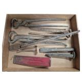 Vintage Metal Blacksmith Tools