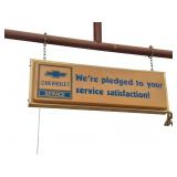 Chevrolet Service Sign Auto Dealership Metal