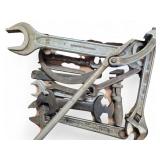 Mixed Lot of Wrenches & Adjustable Spanners