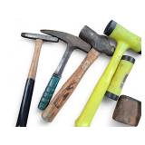 Assorted Metal & Plastic Hammers