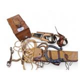 Shoe Shine Box, Spurs, Horseshoe, Rope