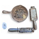 Cast Iron Skillet & Palmer Bullet Molds