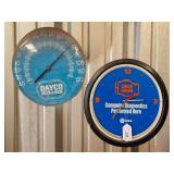 Napa Echlin Clock & Dayco Thermometer