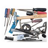 Hand Tools Lot Screwdrivers,Hammer, Square