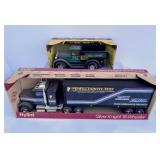 Nylint Silver Knight Semi Truck and Dump Truck
