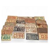 Vintage Oklahoma License Plates