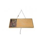 Monroe Sensatrac Clock & Letter Board Sign