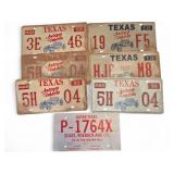 Vintage Texas License Plates