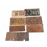 Vintage Metal License Plates