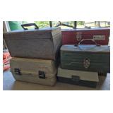 5 Metal and Plastic Toolboxes