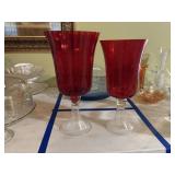 Decortive Glass Goblets