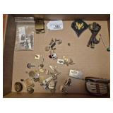 Assorted Cufflinks Tie Clips Pins and Collectibles