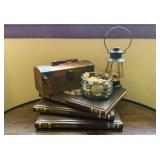 Old West Book Collection with Decor