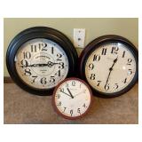Three Wall Clocks - Kensington, Sterling & Noble