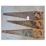3 Vintage Hand Saws