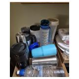 Assorted Drinkware and Water Bottles