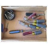 Assorted Screwdrivers and Socket Bits