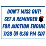 Auction Ends July 28