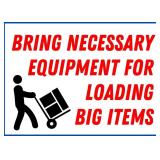 Bring Helpers and Supplies