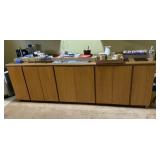 Storage Cabinet with Glass Top Inserts