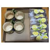 Set of 4 Ceramic Mugs and 4 Tumblers