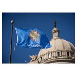 Oklahoma State Flag Flown at the Capitol