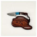 Handcrafted Knife & Leather Sheath 2