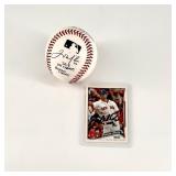 Signed Will Middlebrooks Baseball & Rookie Card