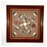 Vintage Navajo Sand Painting by Harry Begay