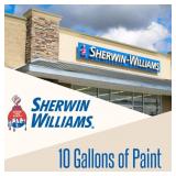 10 Gallons of Premium Sherwin-Williams Paint