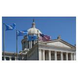 USA Flag Flown at the Oklahoma State Capitol