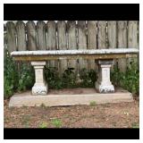 Concrete Garden Bench