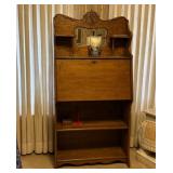 Antique Oak Secretary Desk