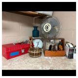 Shoe Shine Kit with assorted housewares