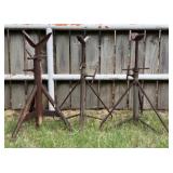 3 Metal Jack Stands