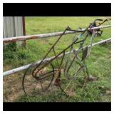 Garden Cultivator Plow Tool with Wheels