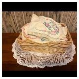 Embroidered Handkerchiefs and Linens