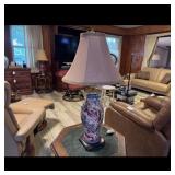Oriental Floral Table Lamp