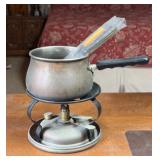 Fondue Pot with Burner and Utensils