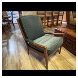 Mid-Century Modern Armchair - Teal Upholstery