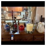 Home Decor: Pitcher, Vases, Candles, Oil Lamps