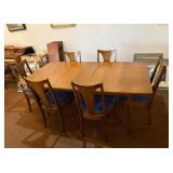 Mid-Century Modern Dining  with 6 Chairs
