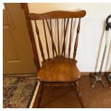 Wooden Spindle Back Windsor Style Dining Chair