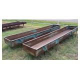 2 -  Metal Feed Troughs