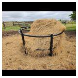 Black Poly Round Hay Bale Feeder