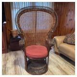 Peacock Wicker Rattan Chair