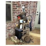 Cast Iron Pan, Wood Chairs & Paw Plunger