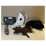 Pirate Hat, Steampunk Mask, Bow Tie & Cumber Bund